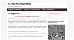 Desktop Screenshot of katolicky-katechismus.cz